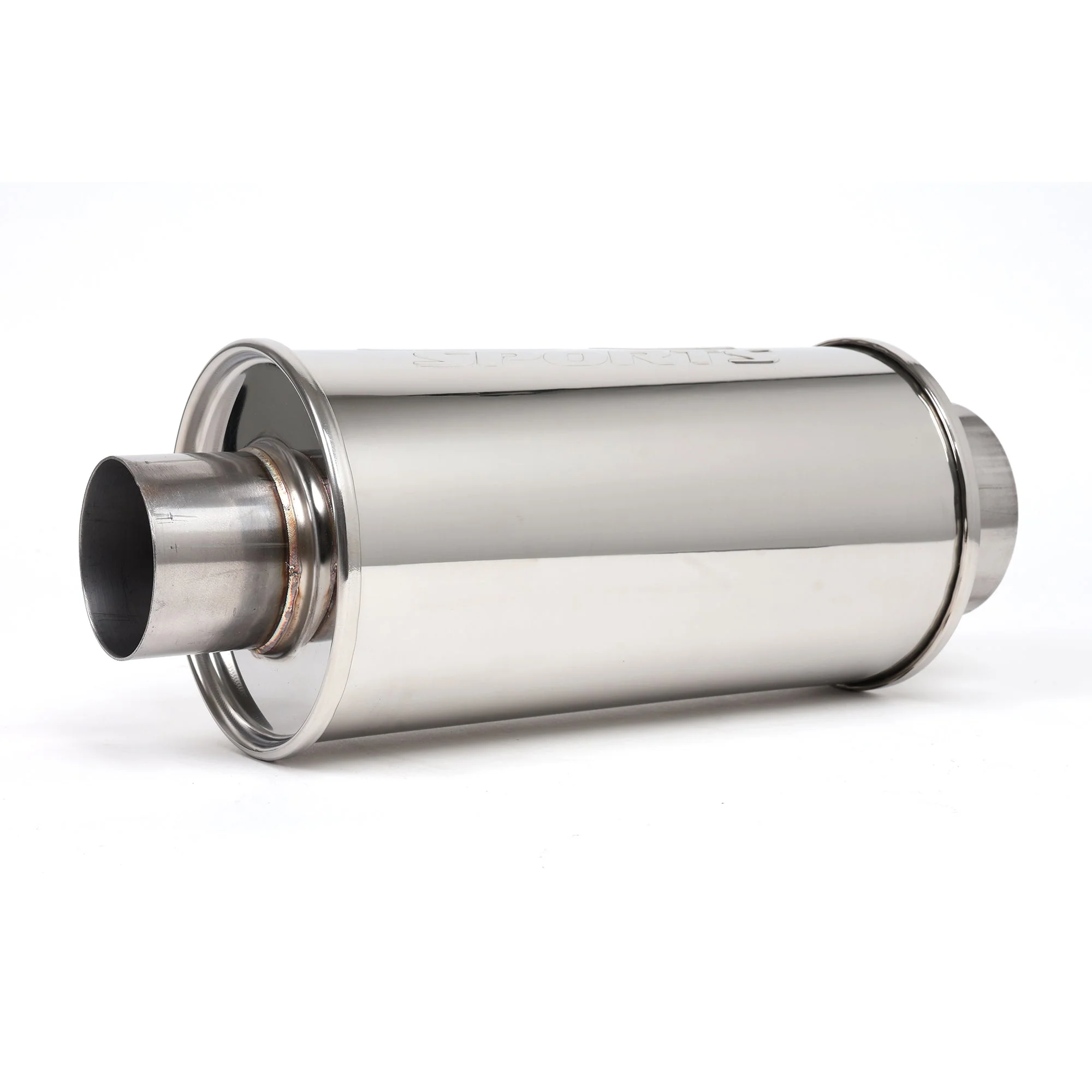 DC Sports Universal Round Muffler 3" Inlet / 4" Outlet - Image 2