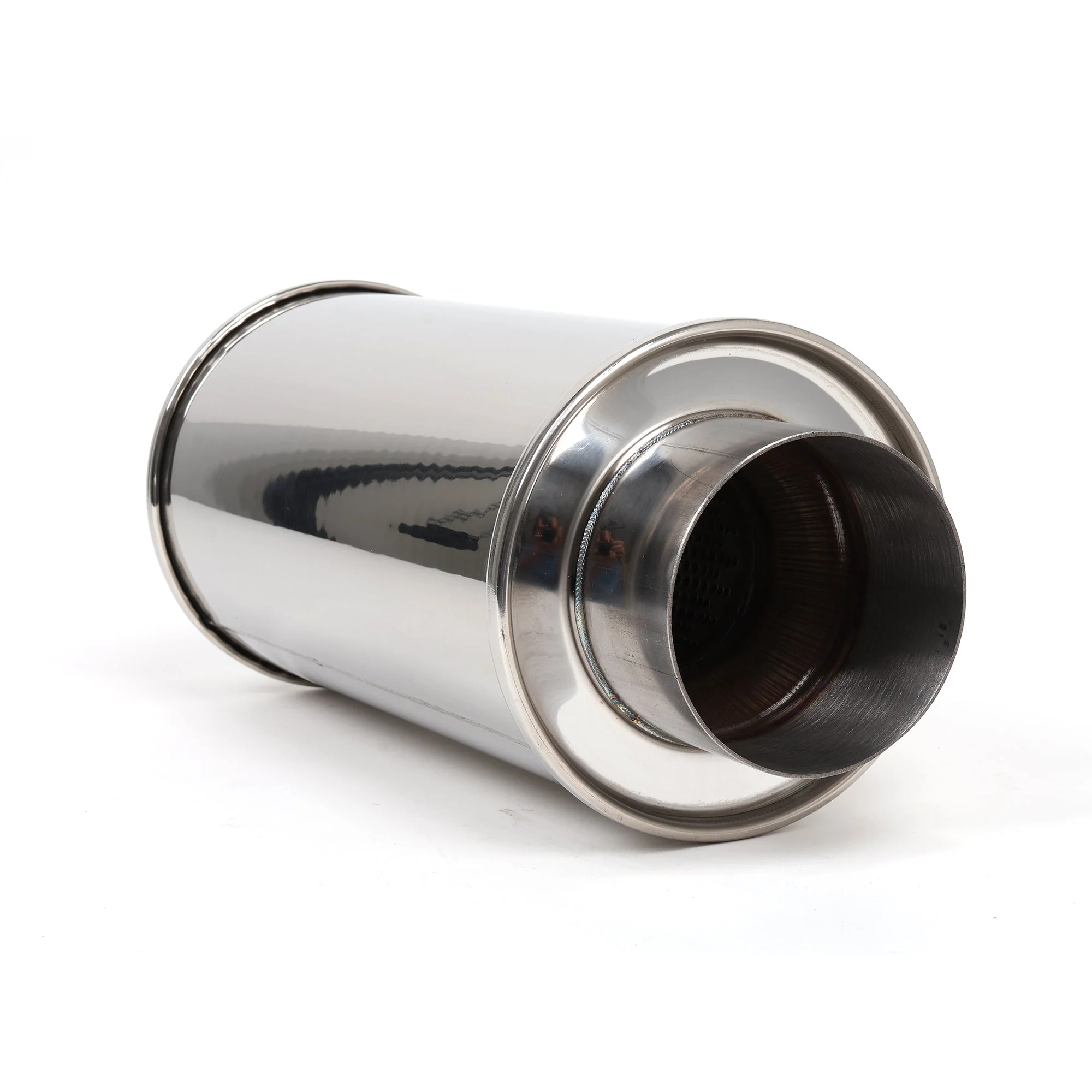 DC Sports Universal Round Muffler 3" Inlet / 4" Outlet - Image 4