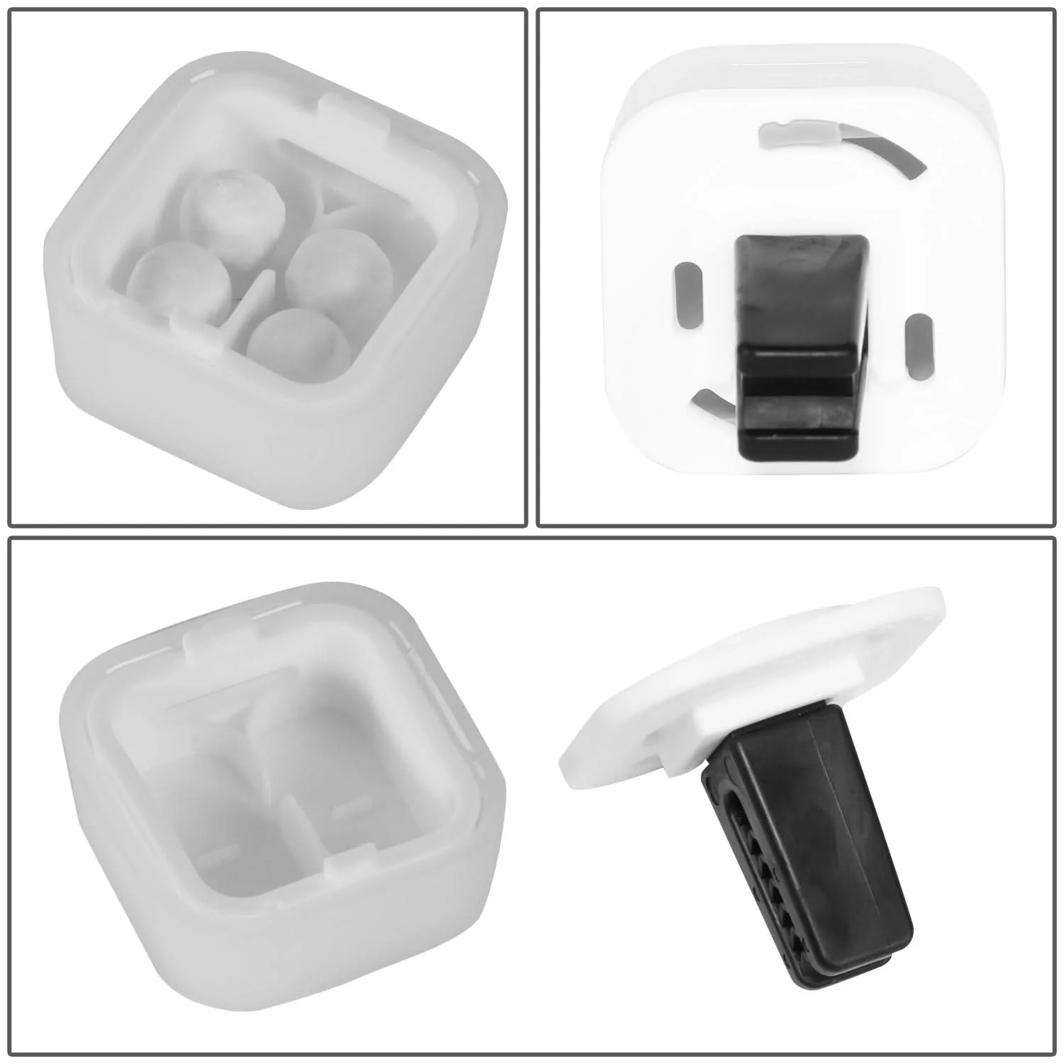 DIAX Poppy Fragrance Ball A/C Vent Clip Air Freshener - White Musk - Image 3