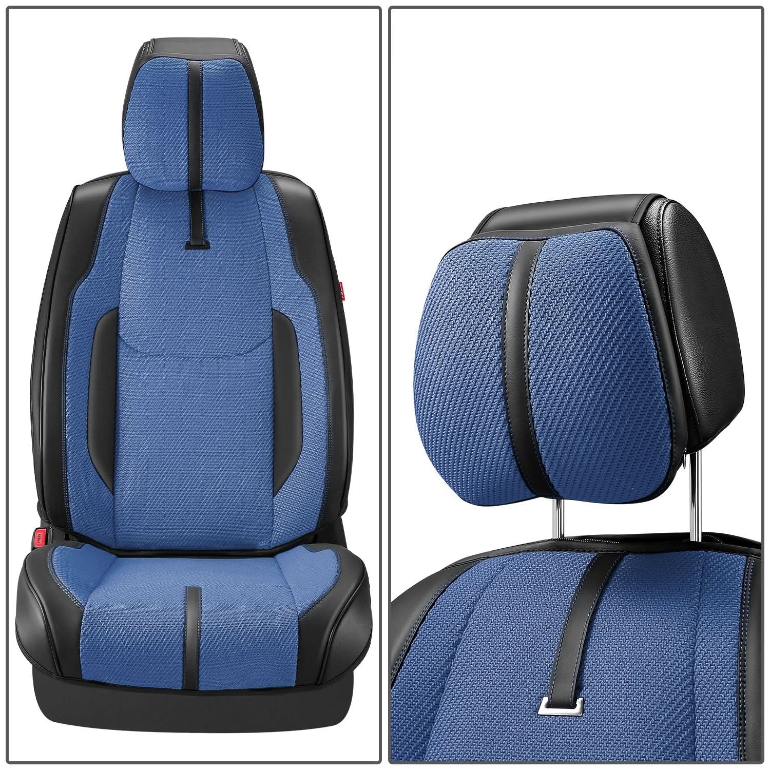 Drive Series Full Set Seat Covers - Black/Dark Blue - Image 3