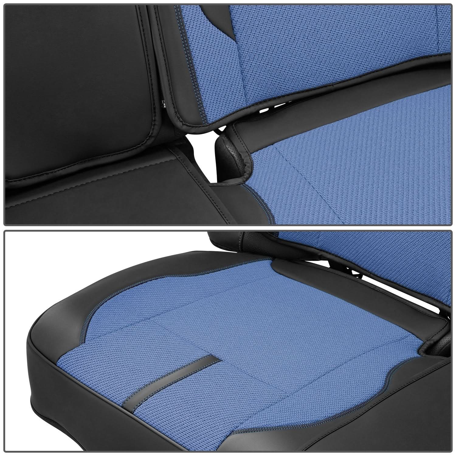 Drive Series Full Set Seat Covers - Black/Dark Blue - Image 4