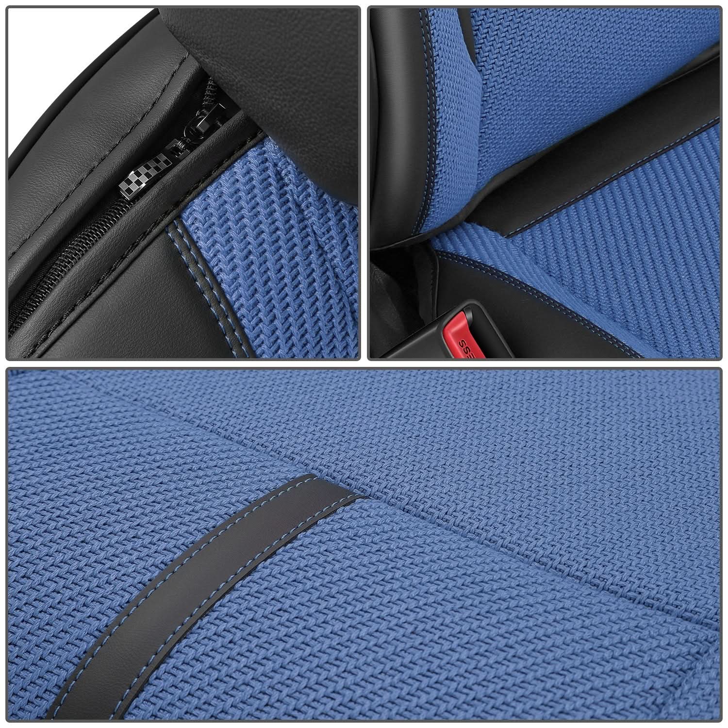 Drive Series Full Set Seat Covers - Black/Dark Blue - Image 6