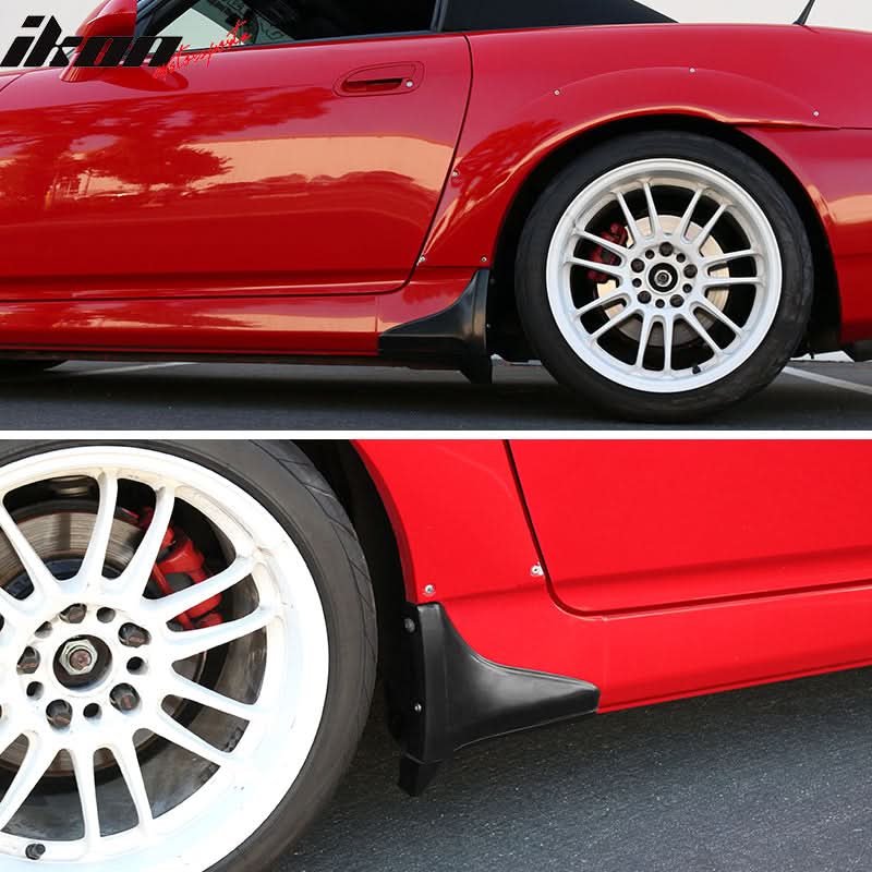 Fits 00-09 Honda S2000 OE Style PU Side Skirt Guard Strakes Cap 4pc - Image 44