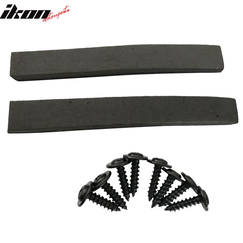 Fits 04-10 BMW E60 Carbon Texture Side Skirts Ext Flat Bottom Line Lip - Image 4