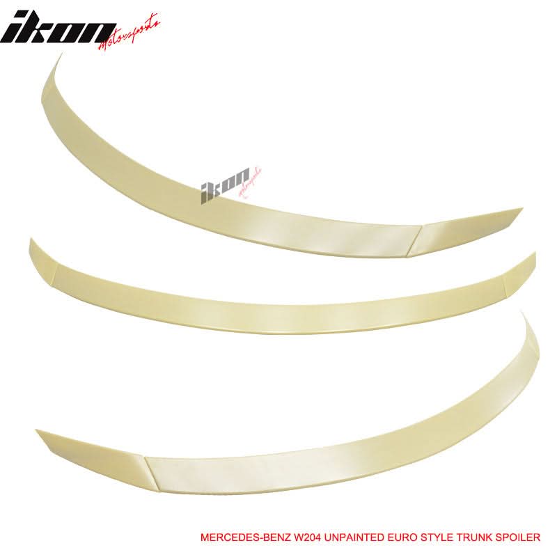 Fits 08-14 Mercedes-Benz W204 C-Class Euro UnRear Spoiler Wing - ABS - Image 2
