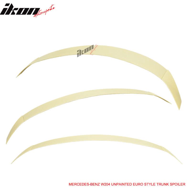 Fits 08-14 Mercedes-Benz W204 C-Class Euro UnRear Spoiler Wing - ABS - Image 3
