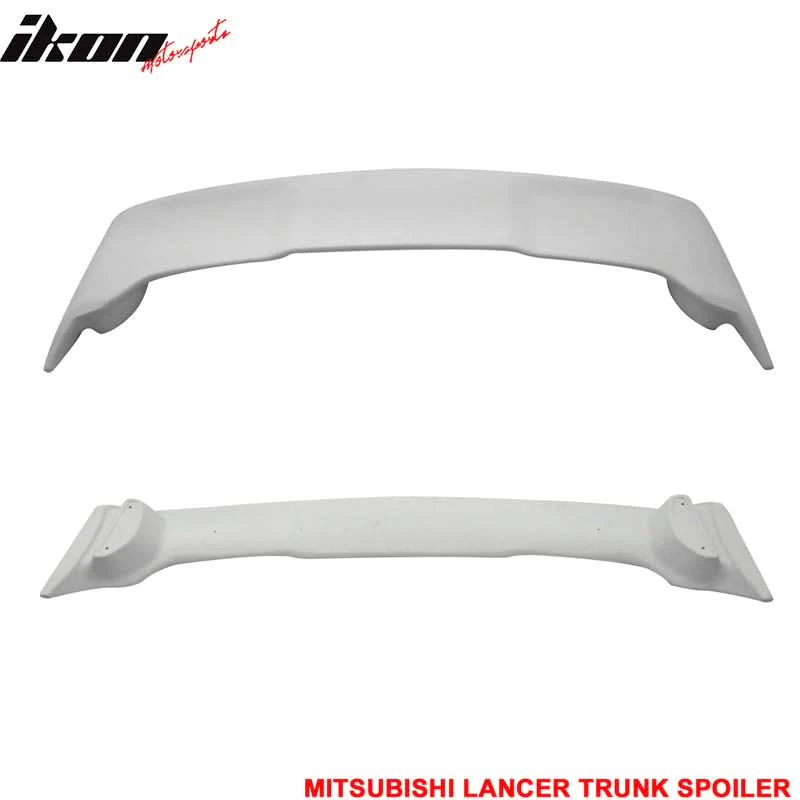 Fits 08-15 Mitsubishi Lancer ABS OE Rear Spoiler Wing Unpainted - Image 2