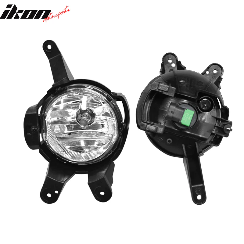 Fits 09-14 Chevy Cruze OE Black/Chrome Front Lower Foglights Pair - Image 3