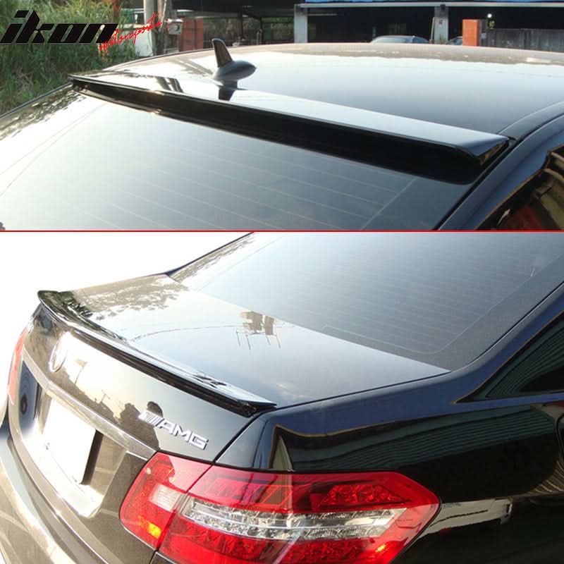 Fits 10-16 Benz W212 Sedan Trunk Spoiler & Roof Wing #197 Obsidian - Image 2