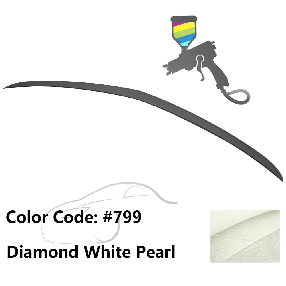 Fits 10-17 W207 C207 #799 Diamond White Pearl Trunk Spoiler - Image 2