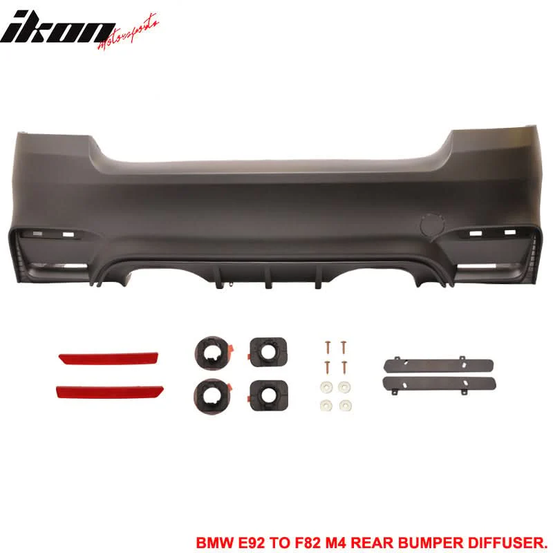 Fits 11-13 E92 E93 LCI M4 Conversion Front+Rear Bumper Polypropylene - Image 10