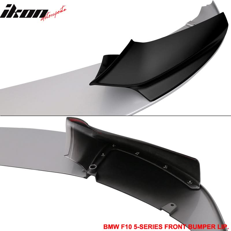 Fits 11-16 F10 Performance Front Lip 2T Titanium Silver Metallic #354 - Image 3