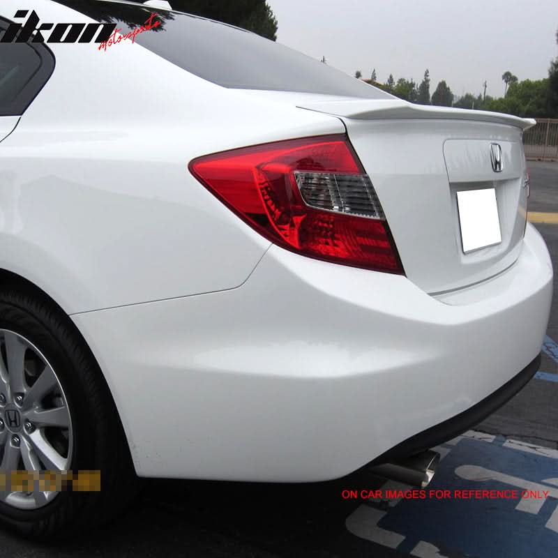 Fits 12-15 Honda Civic 9th Gen Sedan OE UnABS Trunk Spoiler - Image 2