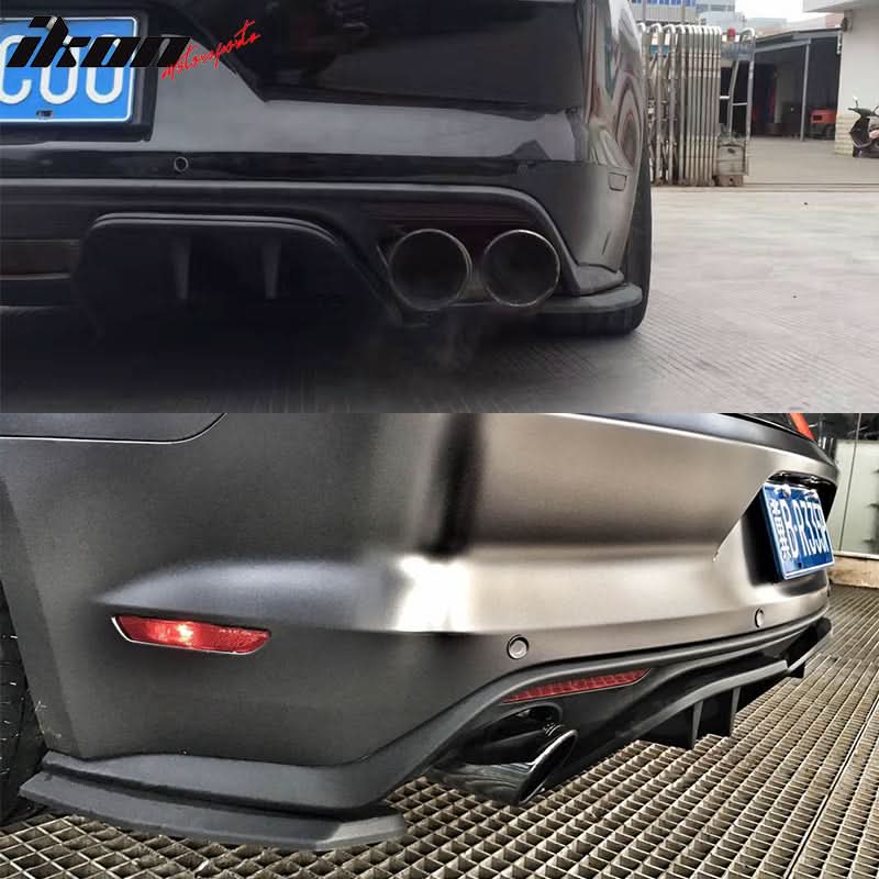 Fits 15-17 Mustang Premium Rear Bumper & R Spec 3 Pc Rear Diffuser - Image 10