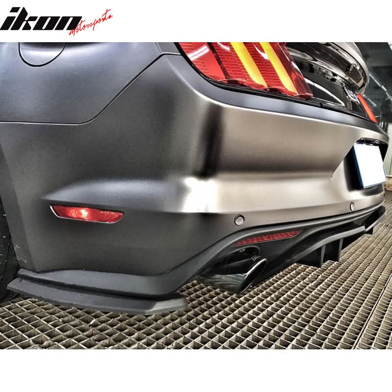 Fits 15-17 Mustang Premium Rear Bumper & R Spec 3 Pc Rear Diffuser - Image 4