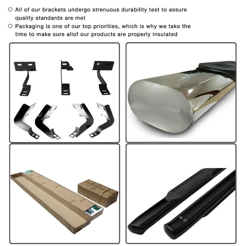 Fits 15-22 F150 Super Cab 4in Oval Black Curved Running Boards - Image 6