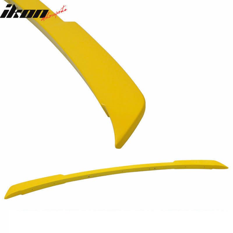 Fits 15-23 Ford Mustang Coupe Rear Spoiler Wing #H3 - Triple Yellow - Image 4