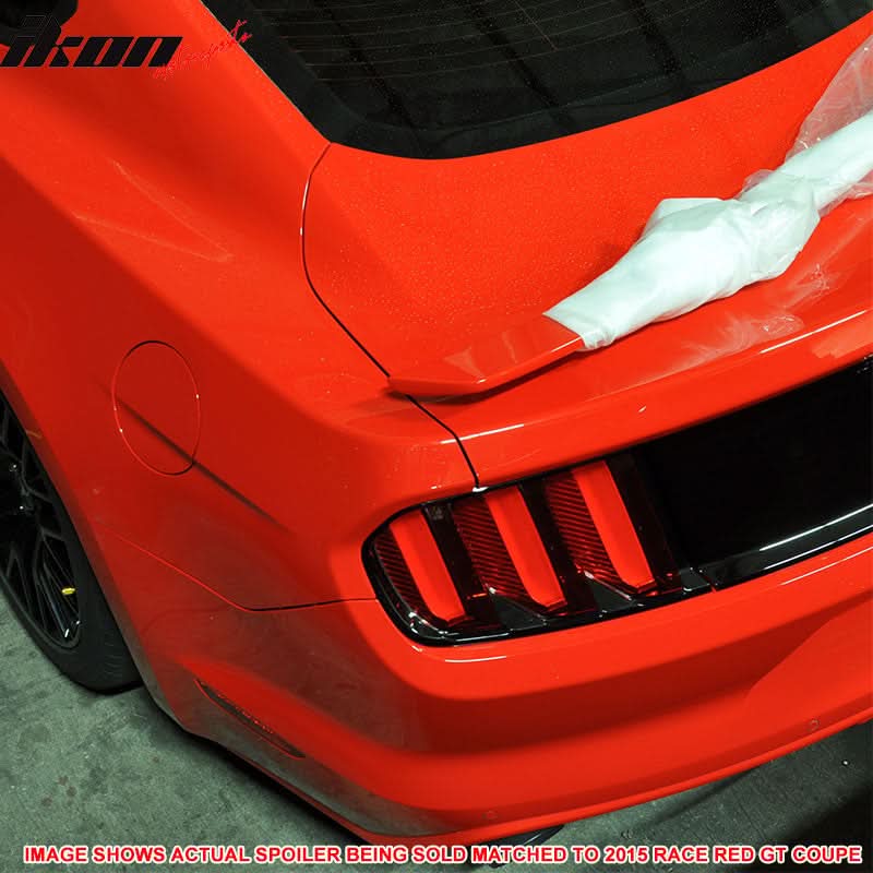 Fits 15-23 Ford Mustang Coupe Rear Spoiler Wing #PQ - Race Red - Image 3