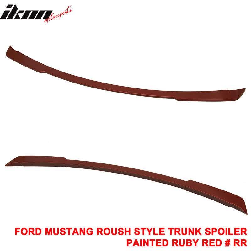 Fits 15-23 Ford Mustang Coupe Rear Spoiler Wing #RR-Ruby Red Metallic - Image 3