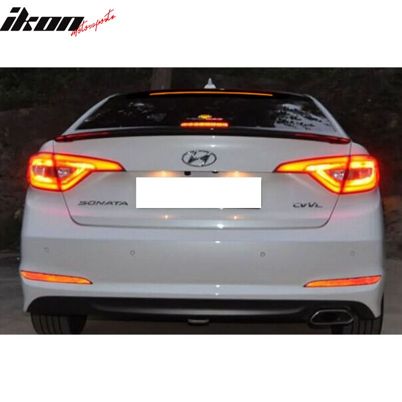 Fits 15 Up Hyundai Sonata OE ABS Trunk Spoiler & Roof Wing - Image 2