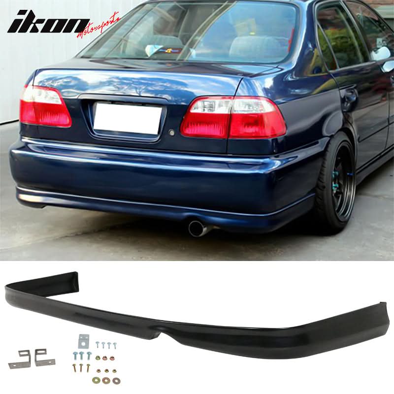 Fits 96-98 Civic 2Dr/Mugen Front Rear Bumper Lip + TR Front Grille - Image 3