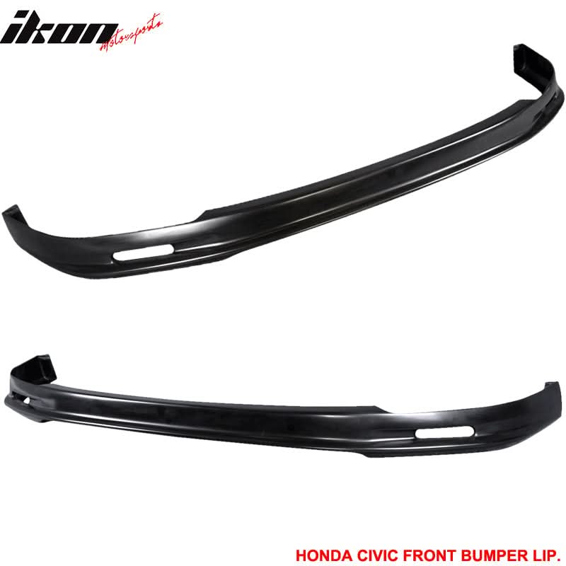 Fits 96-98 Honda Civic 3Dr Mugen Front + Rear Bumper Lip - Image 4