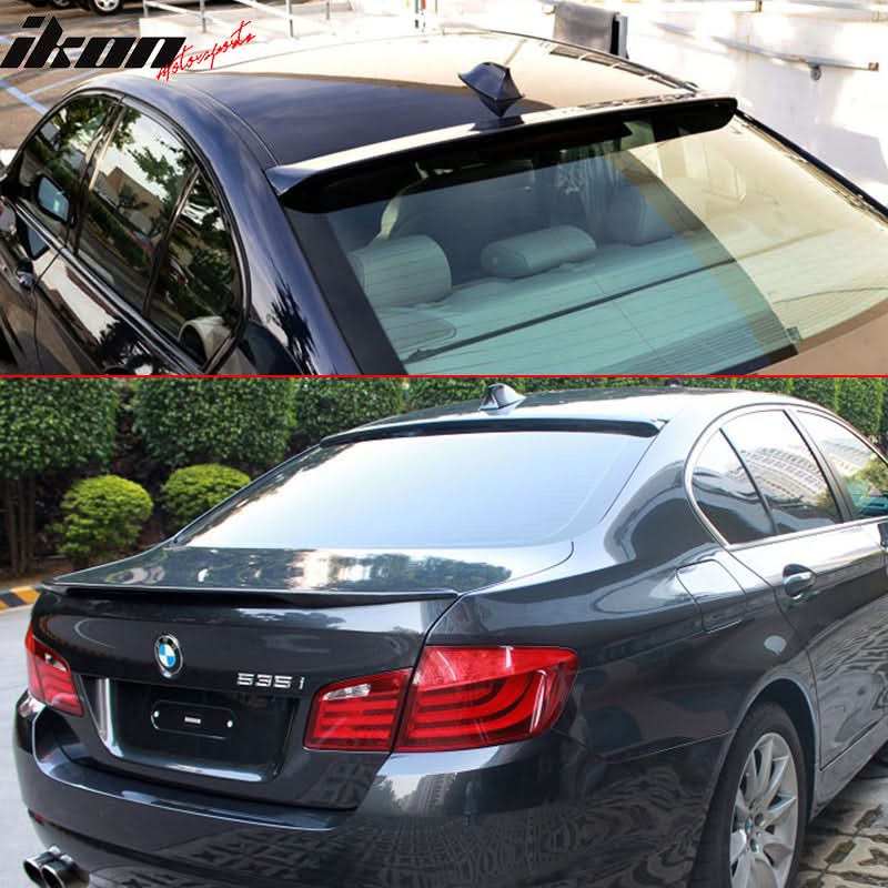 Fits BMW F10 5-Series 11-16 Roof + Trunk Spoiler ABS Combo - Image 2