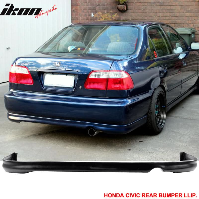 Fits Civic 96-98 2 Front Rear Bumper Lip + Mugen Front Grille - Image 2