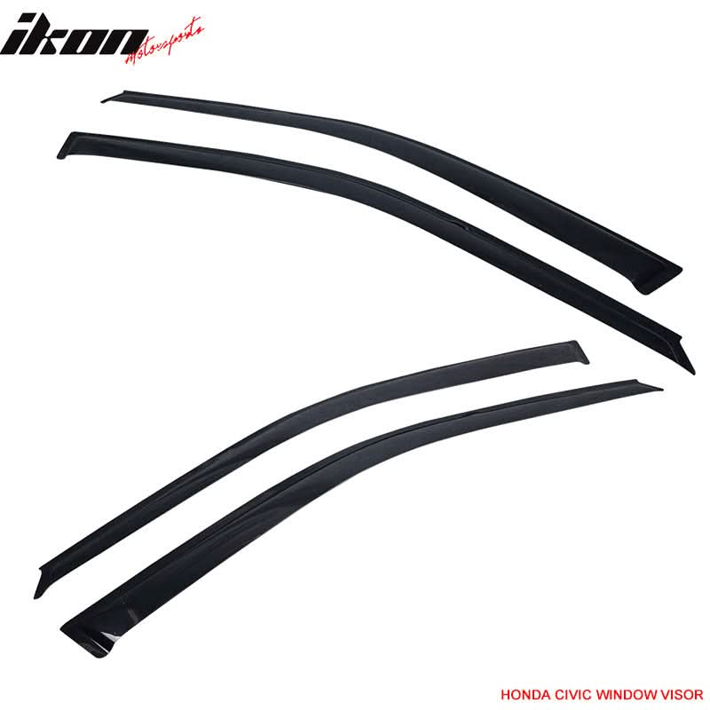 Fits Honda Civic 92-95 EG 2Dr/3Dr Front Bumper Lip + Window Visor - Image 6