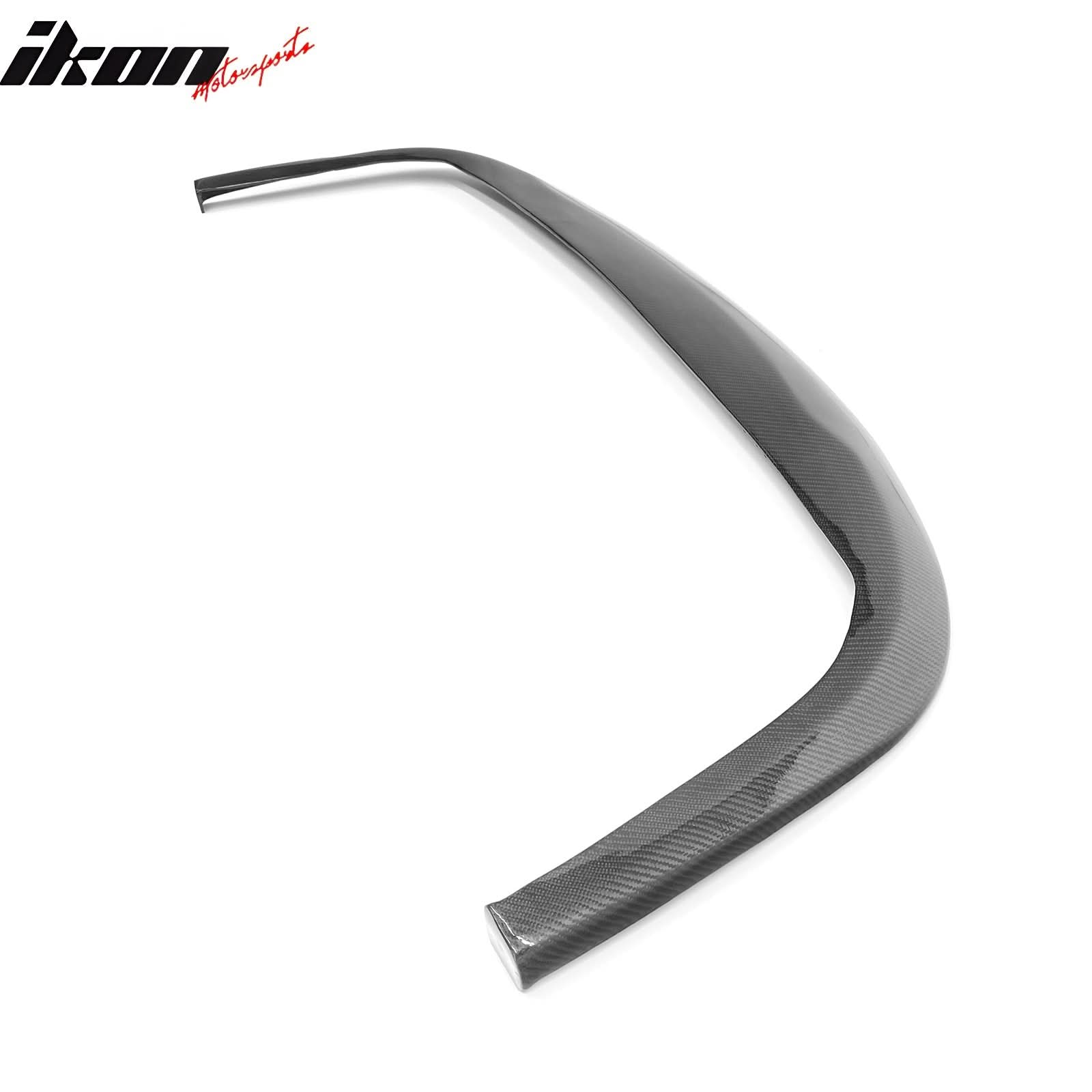 Fits Universal 1PC CS STI Style Carbon Fiber Black Front Bumper Lip - Image 6