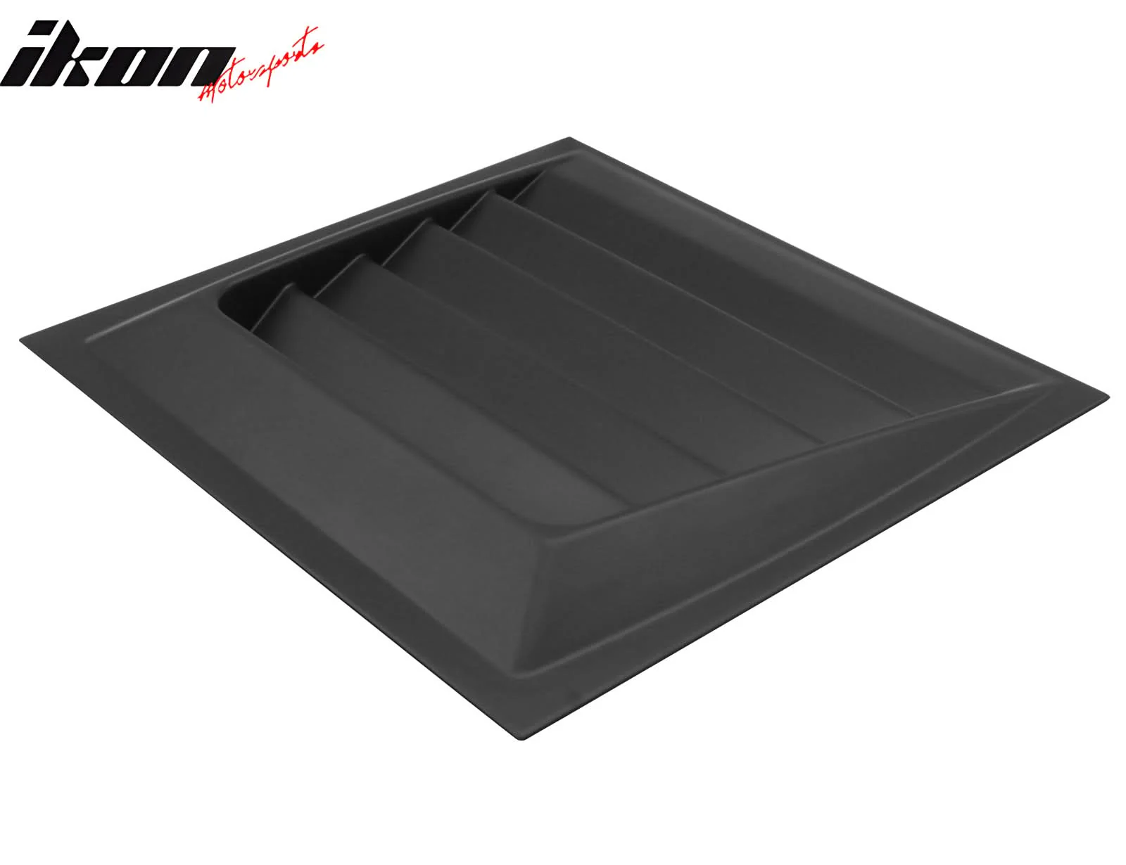 Fits Universal DMAX Style Air Flow Hood Vent Cover Primer Black ABS - Image 4
