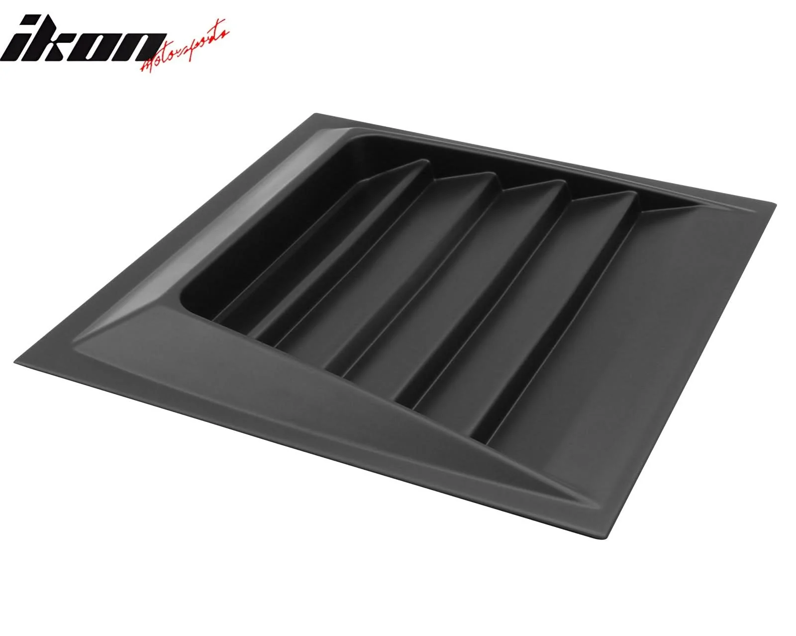 Fits Universal DMAX Style Air Flow Hood Vent Cover Primer Black ABS - Image 7