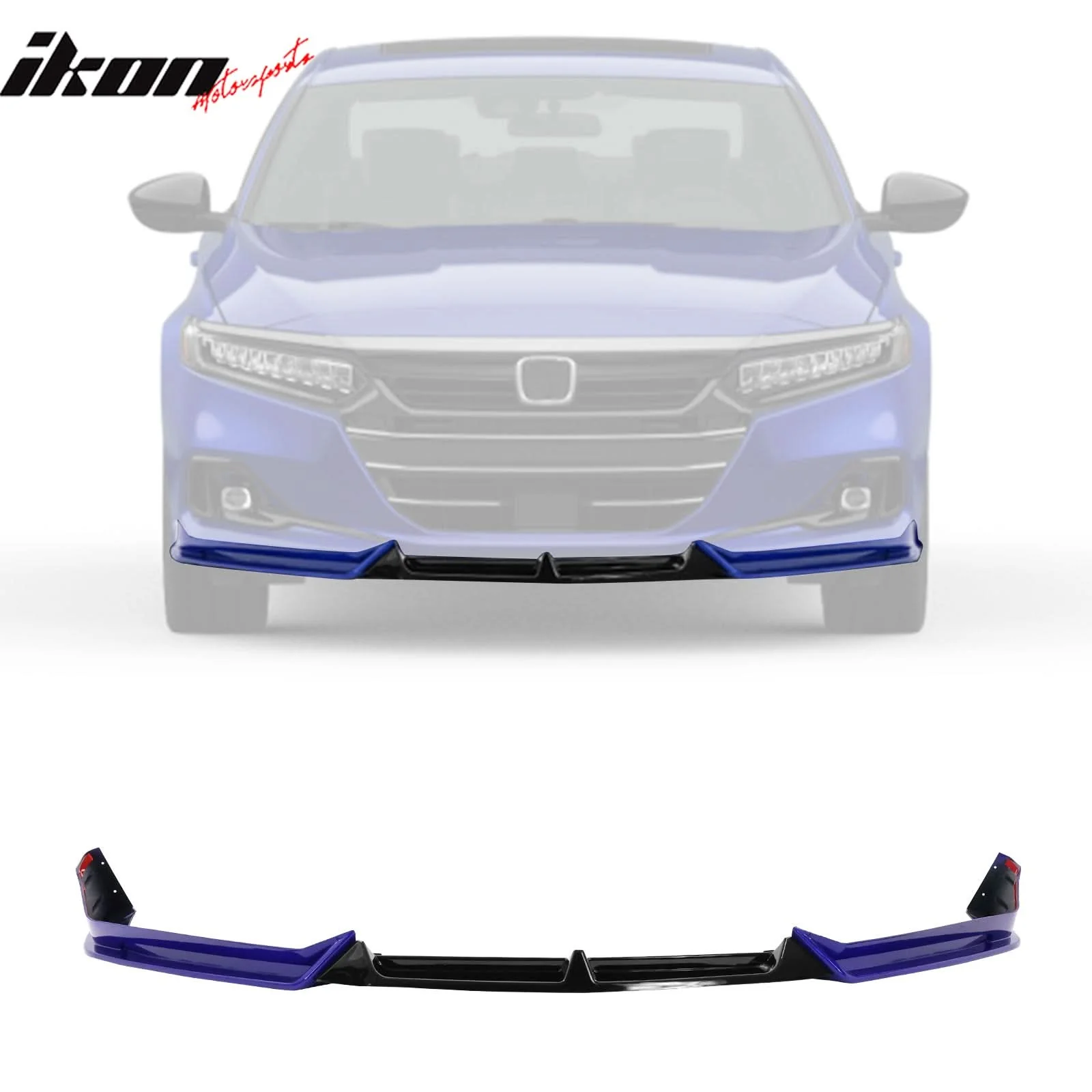 Front Bumper Lip Spoiler for 2021-2022 Honda Accord 3PC - Image 42