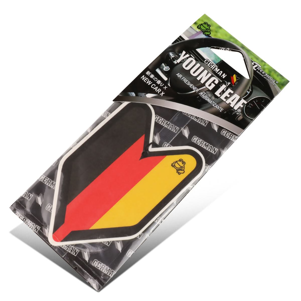 German Flag New Car Scent Paper Hanging Air Freshener - Image 2
