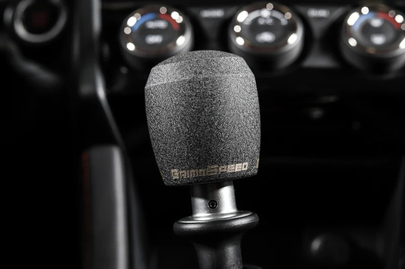GrimmSpeed Stubby Shift Knob Stainless Steel Black - M12x1.25 - Image 8