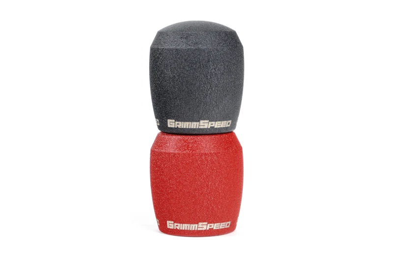 GrimmSpeed Stubby Shift Knob Stainless Steel Black - M12x1.25 - Image 9