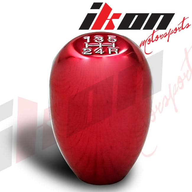 Honda Acura JDM 5-Speed Red knob Shift Knob Stitch Suede Boot Cover - Image 2
