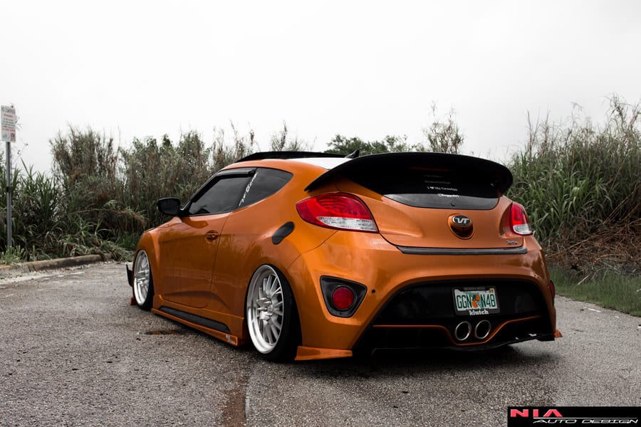 Hyundai Veloster Turbo NIA Rear bumper Lip Spats 2011-18 - Image 2