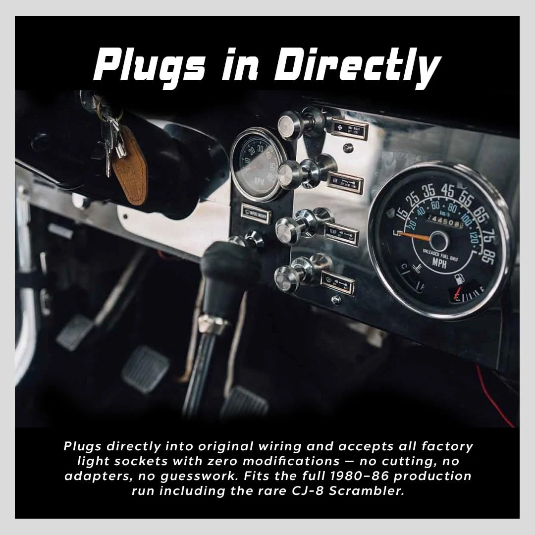 Jeep CJ 17206.05 Speedometer 1980-86 Jeep CJ-5, CJ-7 & CJ-8 Scrambler - Image 3