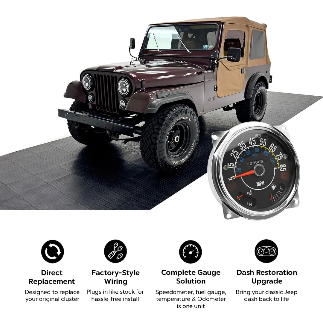 Jeep CJ 17206.05 Speedometer 1980-86 Jeep CJ-5, CJ-7 & CJ-8 Scrambler - Image 4