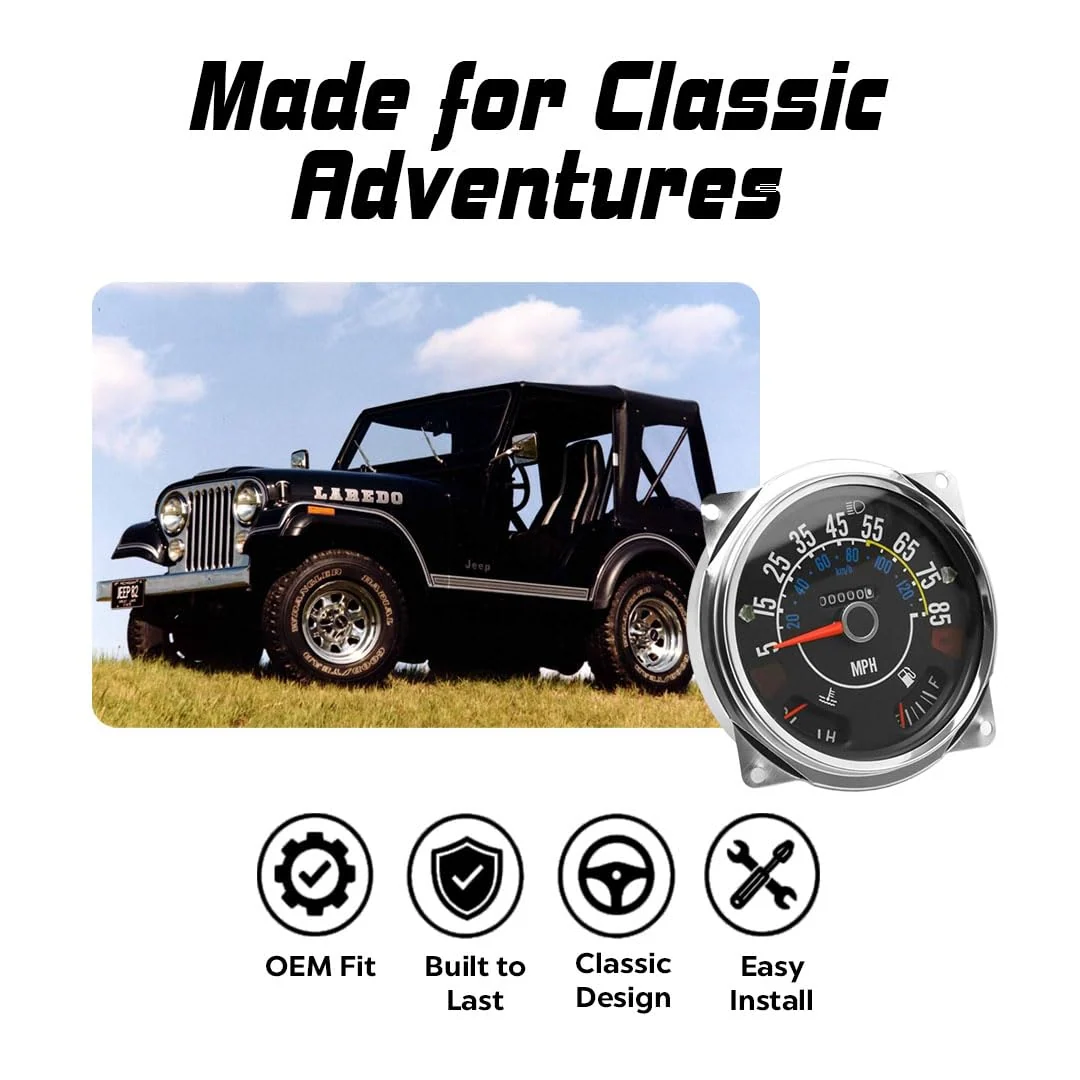 Jeep CJ 17206.05 Speedometer 1980-86 Jeep CJ-5, CJ-7 & CJ-8 Scrambler - Image 5