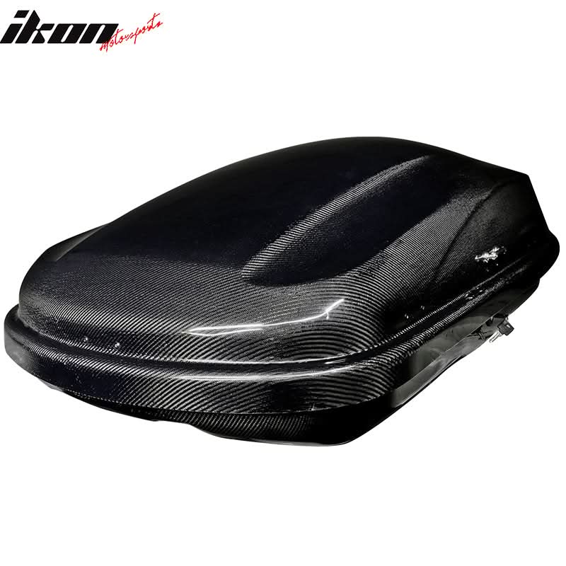 Key Lock Car Cargo Roof Box Luggage Roof Carrier 57*29*16 Carbon Fiber - Image 2
