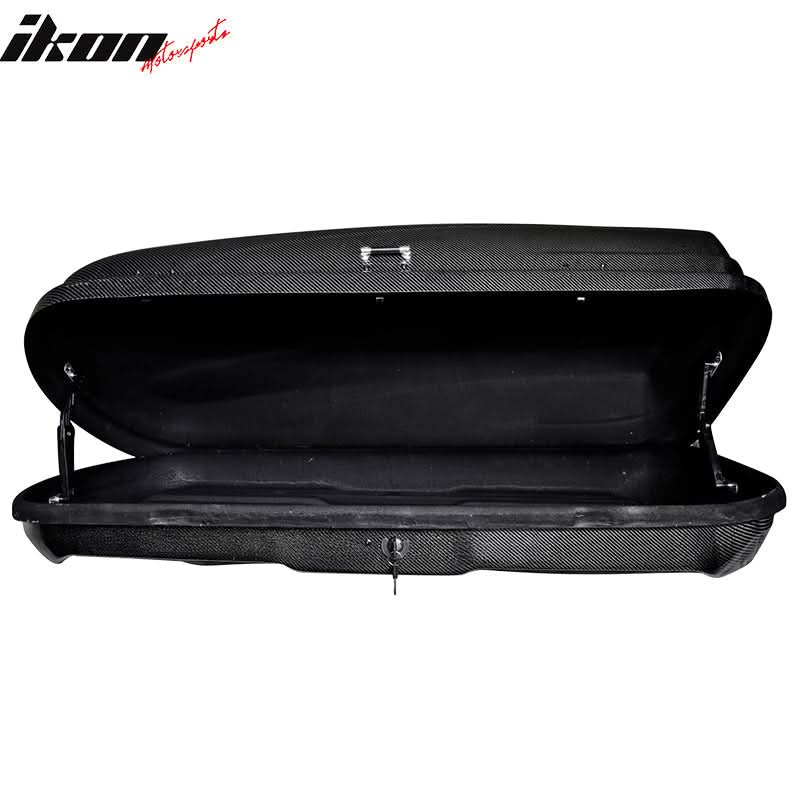 Key Lock Car Cargo Roof Box Luggage Roof Carrier 57*29*16 Carbon Fiber - Image 3