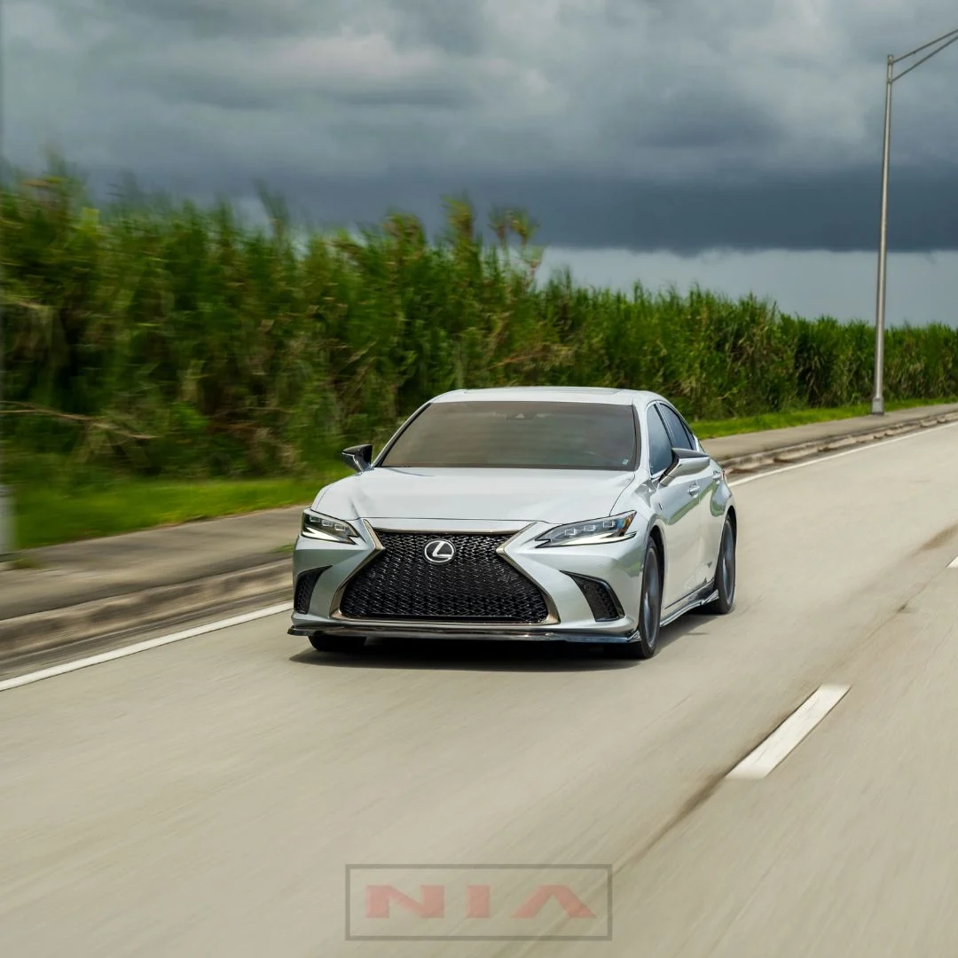 Lexus ES Base Model, F-Sport NIA Full Body Kit 5pcs (Front Splitter, Side Skirt Rockers, Rear apron - Image 10