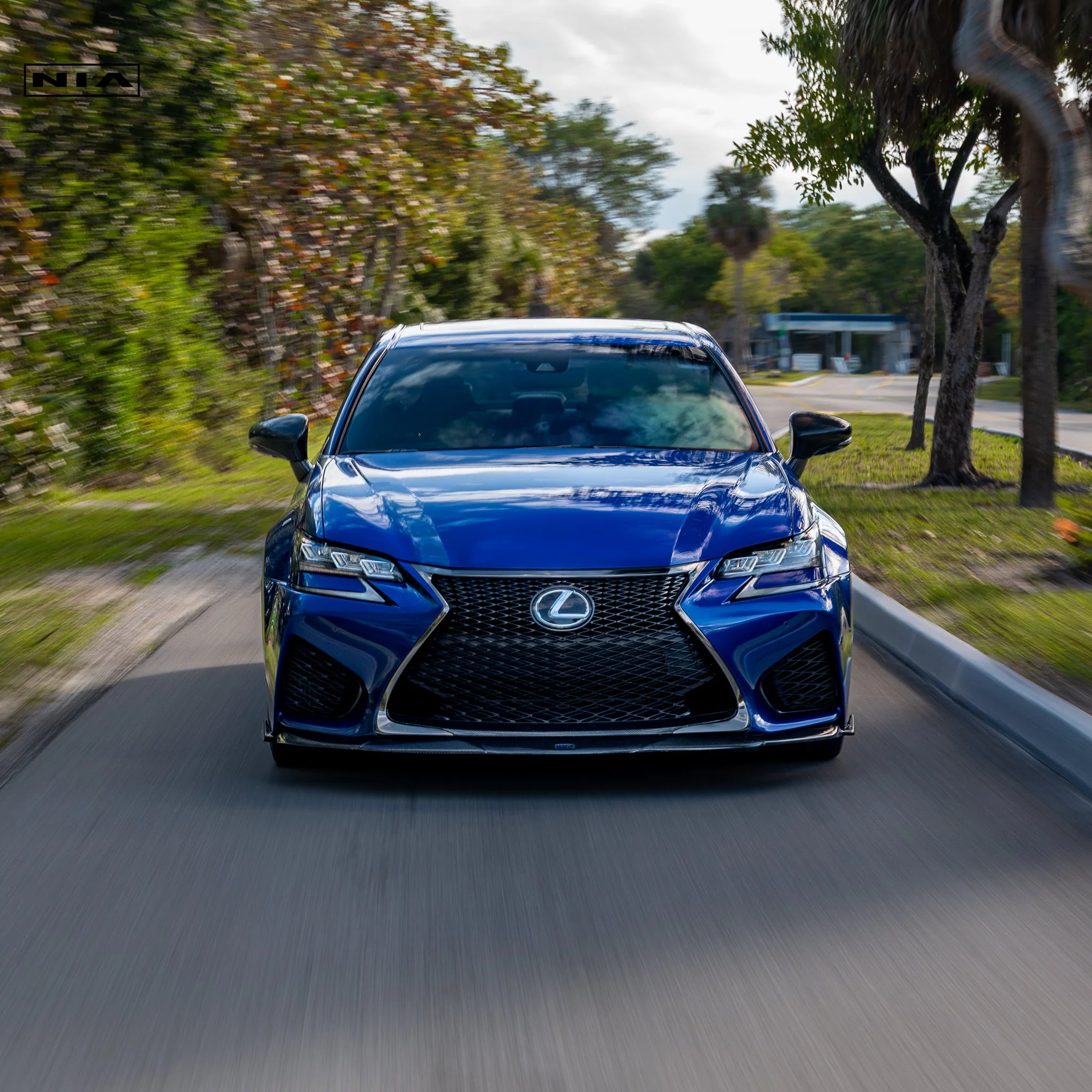 Lexus GS-F NIA Front Splitter Lip 2016-2020 in ABS or Carbon Fiber - Image 3