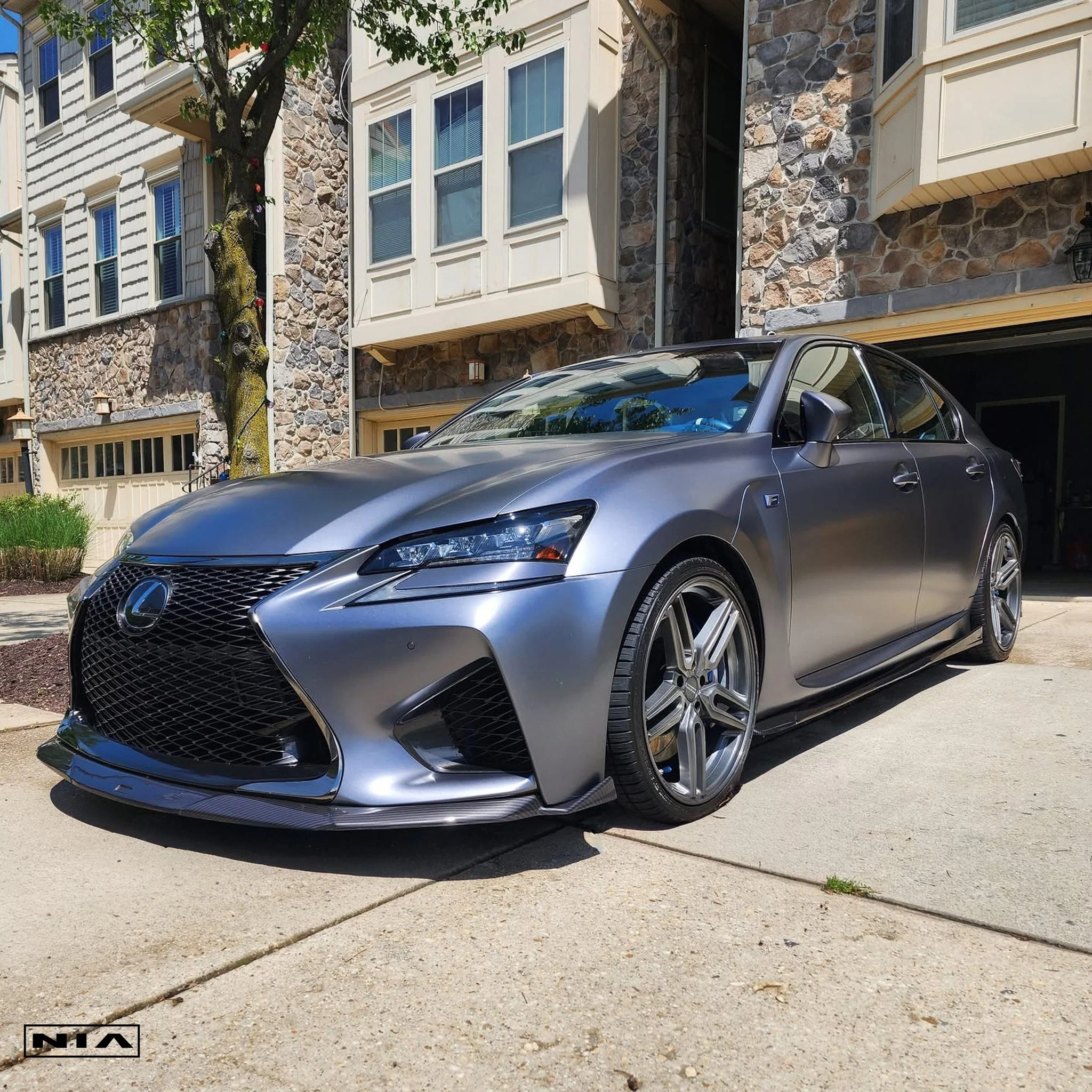 Lexus GS-F NIA Front Splitter Lip 2016-2020 in ABS or Carbon Fiber - Image 5