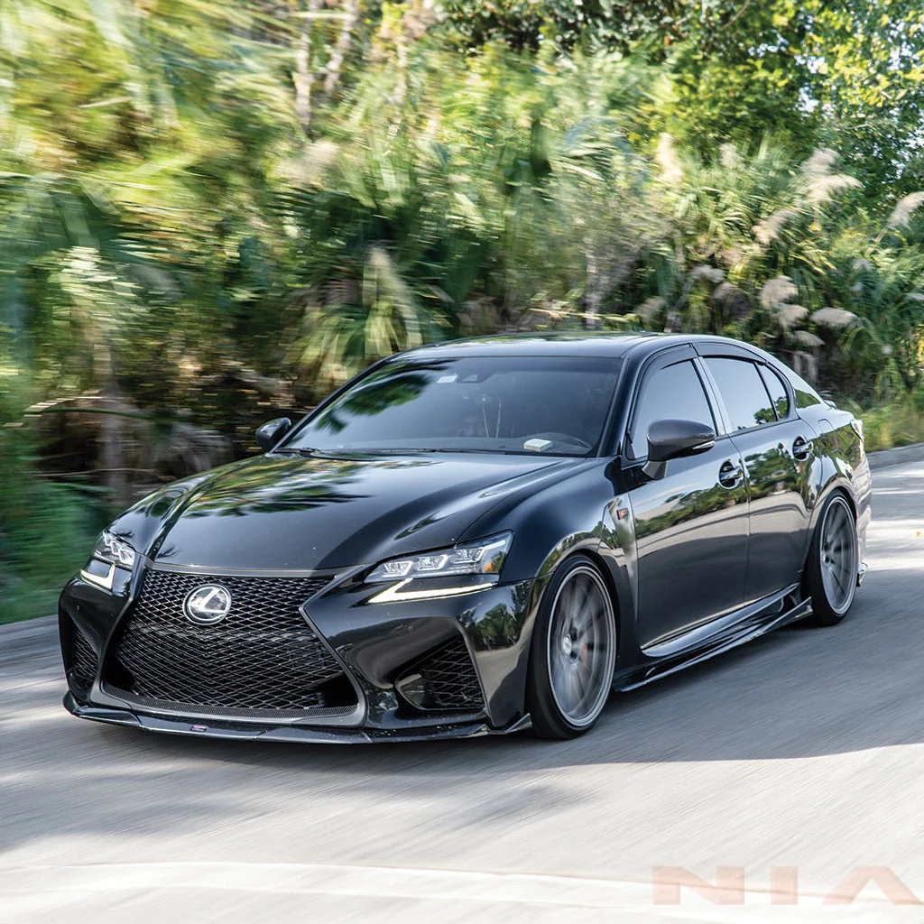 Lexus GS-F NIA Full Body Kit 5pcs (Front Splitter, Side Skirt Rockers, Rear apron spats) 2016-2020in - Image 18