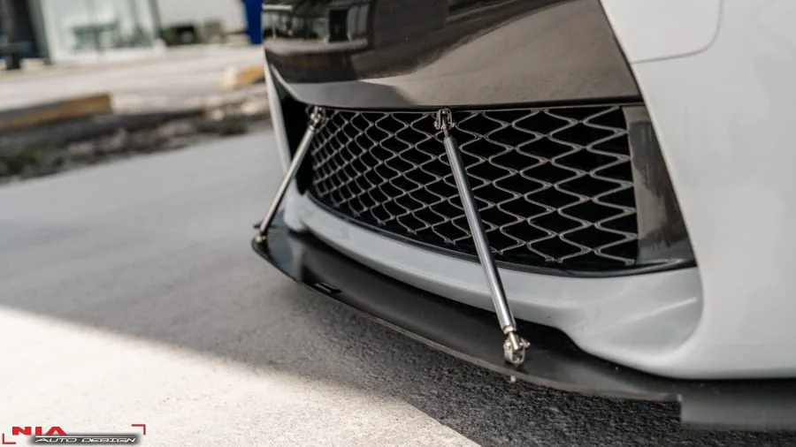 Lexus GS F-Sport NIA Sleek Splitter Fullkit 5pc 2012-2015 in ABS Gloss Black - Image 11