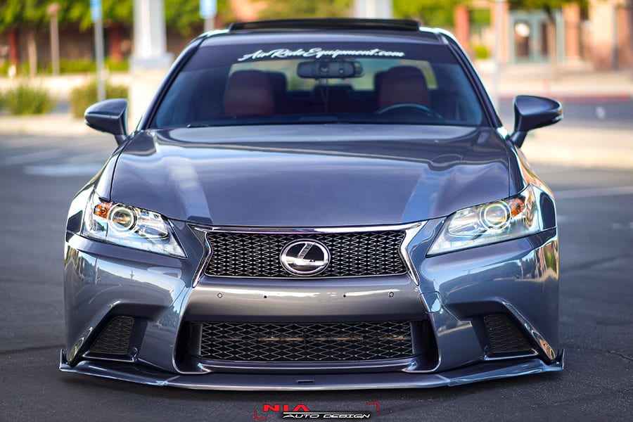 Lexus GS F-Sport NIA Full Body Kit 5pcs (Front Splitter, Side Skirt Rockers, Rear apron spats) - Image 11