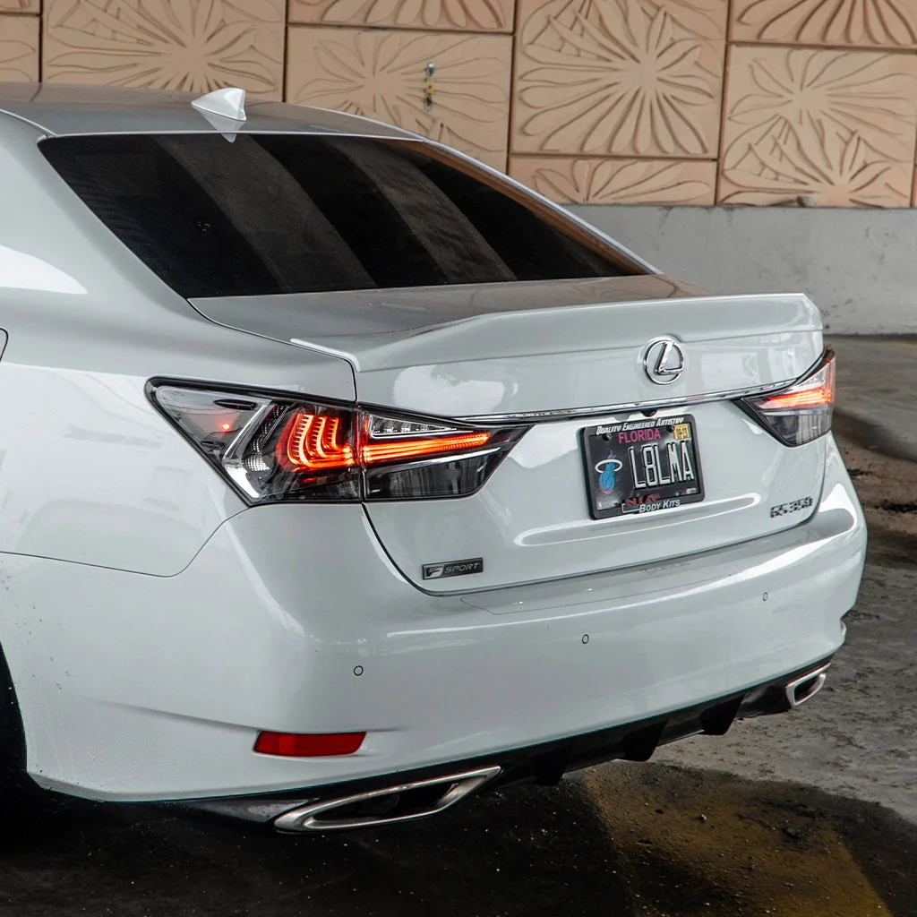 Lexus GS Base Model, F-Sport, GS-F NIA Rear Ducktail Wing Spoiler V1 2012-2020 in ABS - Image 2